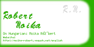 robert moika business card